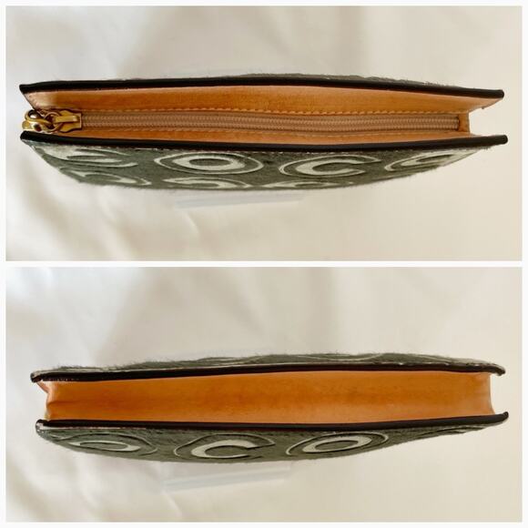 CHANEL Mini Pouch Purse Haraco Moss Green RARE Find - Picture 9 of 15